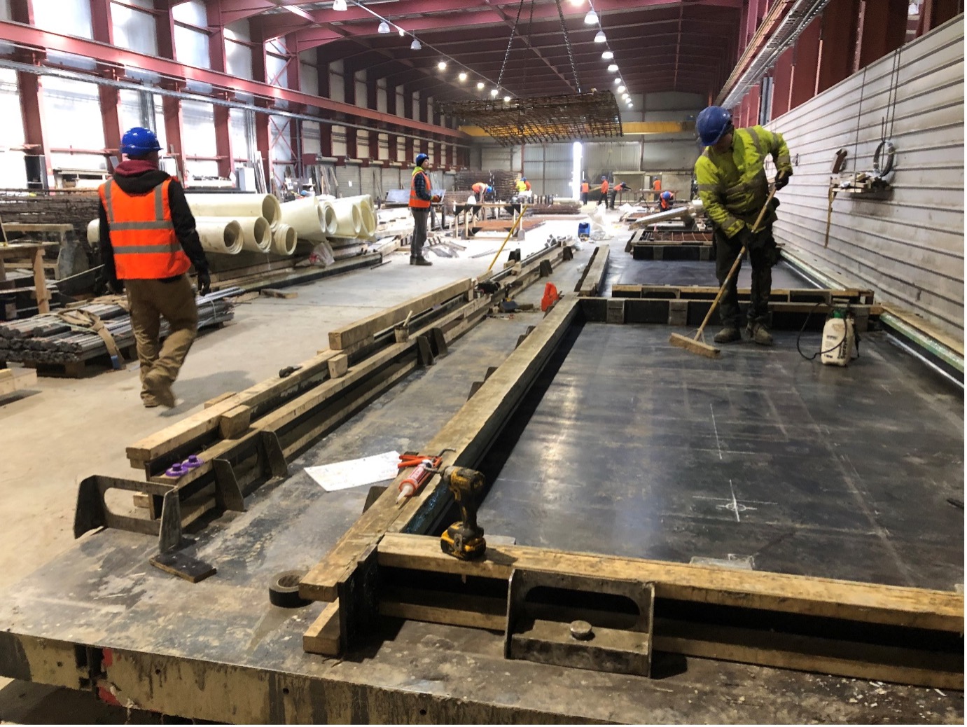 precast concrete production